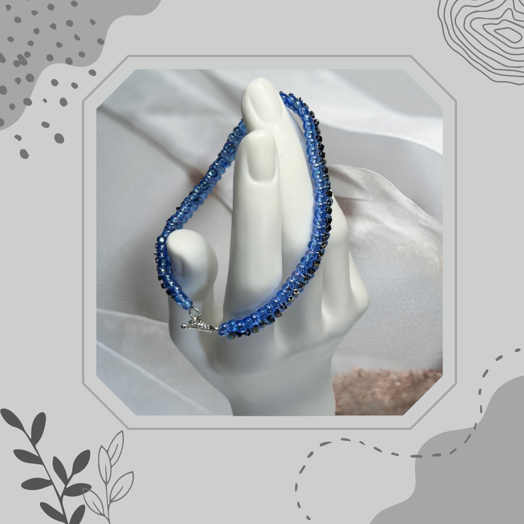 Blue Woven Bracelet