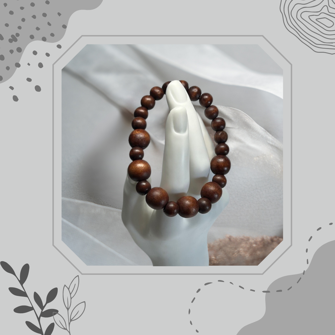 Wooden Stretch Beaded Bracelet - 2