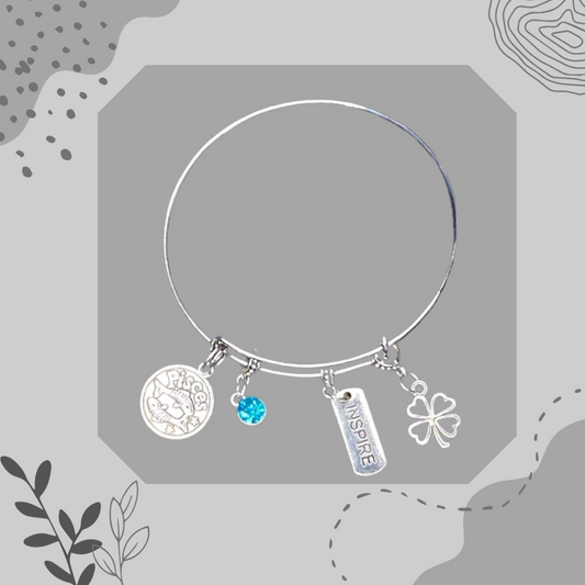 Zodiac Bangle Charm Bracelet